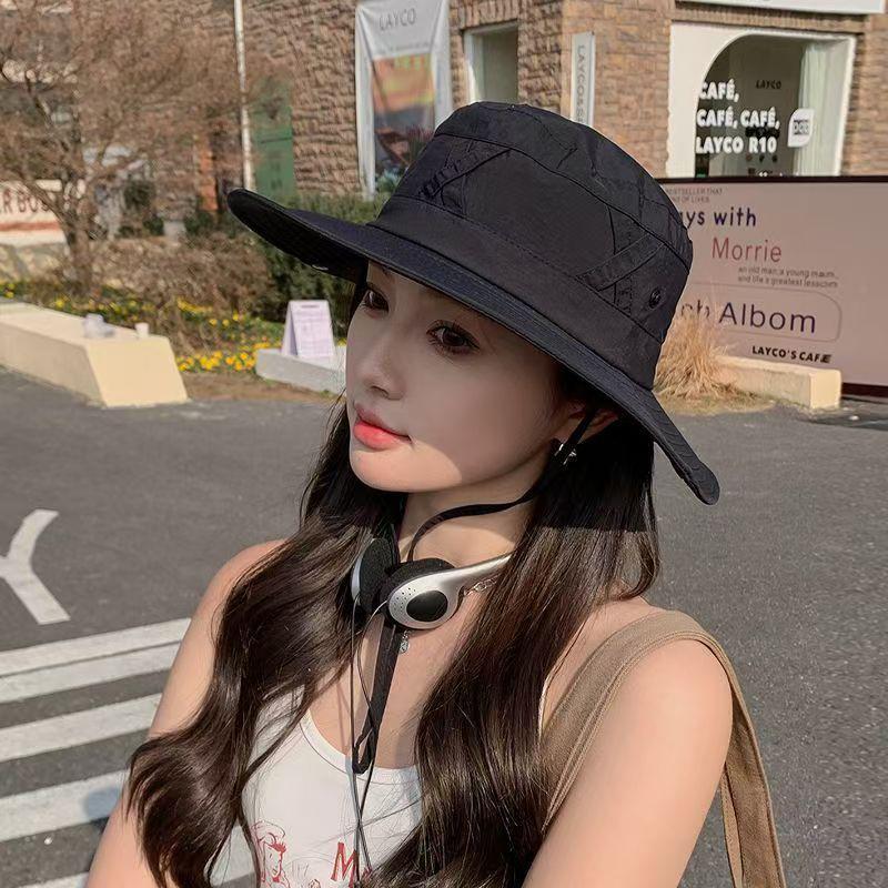 

Men & Women Sun Hat Wide Brim Breathable Fishing Cap Men S Bucket Hats Hiking Jungle Hat Summer Outdoor Camo Caps as the picture