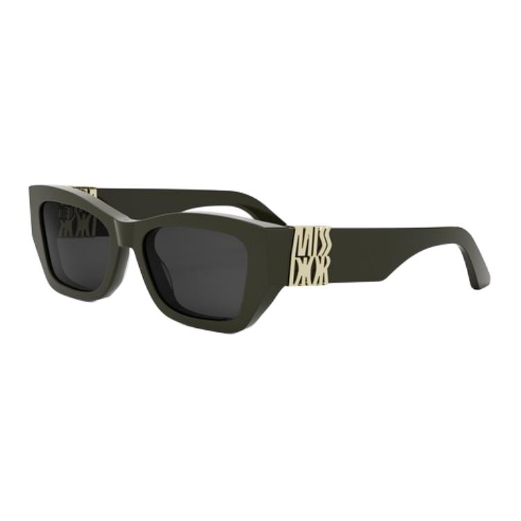 Dior Full Frame Design Acetate Irregular Shape Sunglasses Women sunglasses Green MISSDIORS1F55A0 55,Green