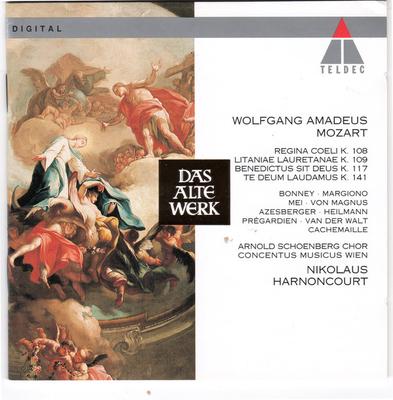 CD WOLFGANG AMADEUS MOZART, BARBARA BO - Mozart: Litanie K. 109 ; Regina Coe 4509961472 TELDEC 1994 Allemagne Classique Occasion