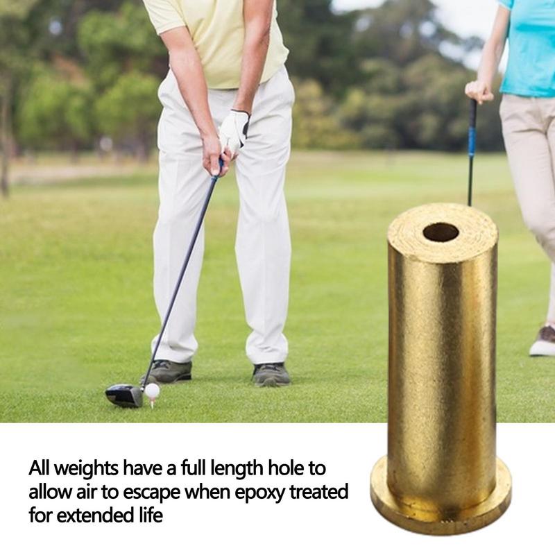 Golf Brass Shaft Tip Plug Swing Weight Golf Club Weight for Golf Sports Golf Brass Tip Plug Weights Golf Brass Plug Weights