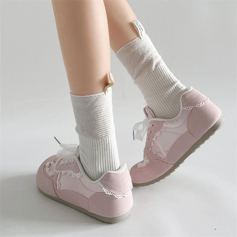 Φθινοπωρινά Γυναικεία Μπαλαρίνες Νέα Μόδα Vintage Casual Παπούτσια Μόδας Αντιολισθητικά Ρετρό Δαντέλα Διαπνέοντα Παπούτσια Υπαίθριας Αναψυχής