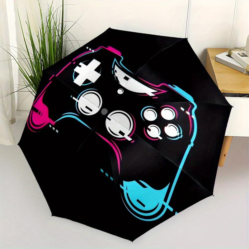 

Gaming, Controller themed Eight rib Automatic Folding Umbrella Is Suitable for Both Men and Women, Making It A Perfect Christmas and Valenti