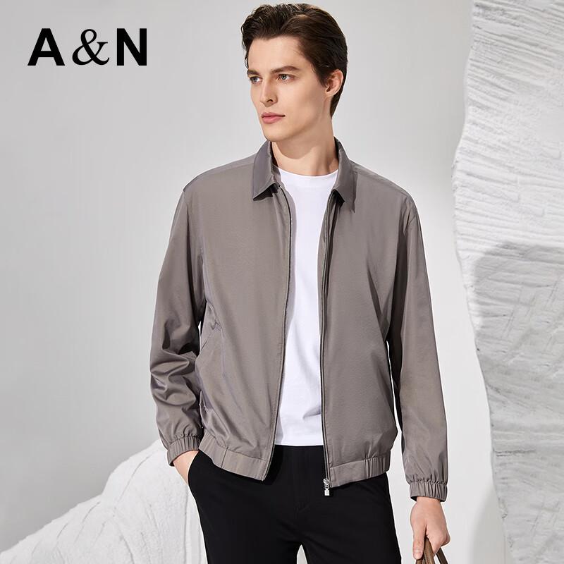 Men's Business Casual Ribbed Hem Lapel Jacket