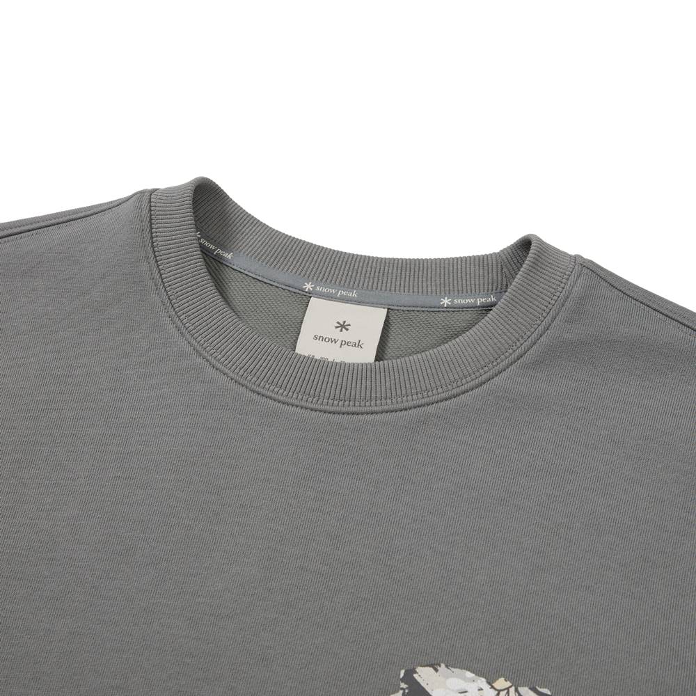 [Snowpeak] Tropical Graphic Sweatshirt Dark Gray (S24FUFHT64)