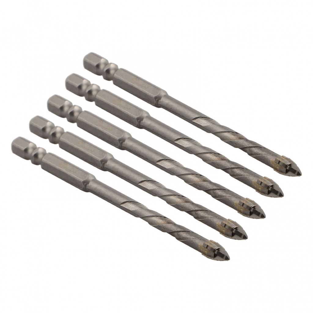 High Speed Eccentric Drill Bit Set for Glass Tiles 5pcs Tungsten Steel Alloy