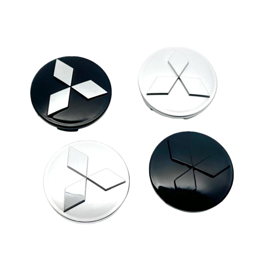 4 SZTUKI 58/60/81mm Kołpaki do Kół Samochodowych Felg Dekielki Środkowe z Emblematem Dla Mitsubishi Ralliart Lancer Cordia Pajero Outlander L200 EVO Colt