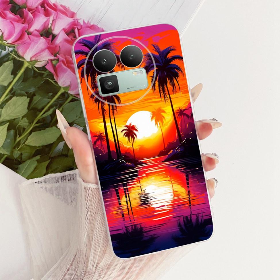 For Realme GT8 Case Cover Cute Cat Fashion Butterfly Luxury Painted Casing For Real me GT8 Bumper