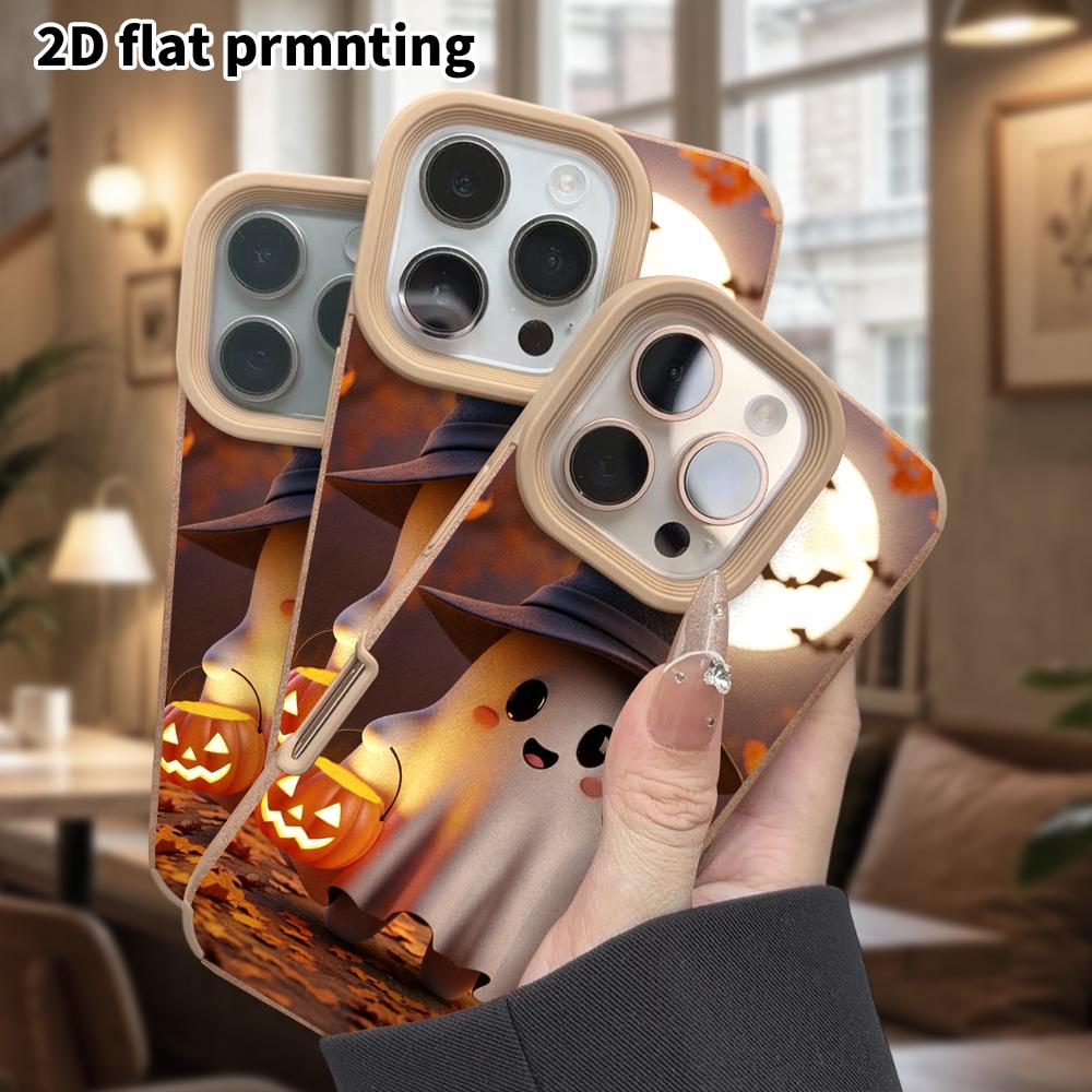 Phone Case: Lambskin 2D Flat Samsung Galaxy A34 A35 M05 M06 S20 S22 S21 FE Plus 5G Protective Case, Little White Bear, Christmas and Halloween Gifts