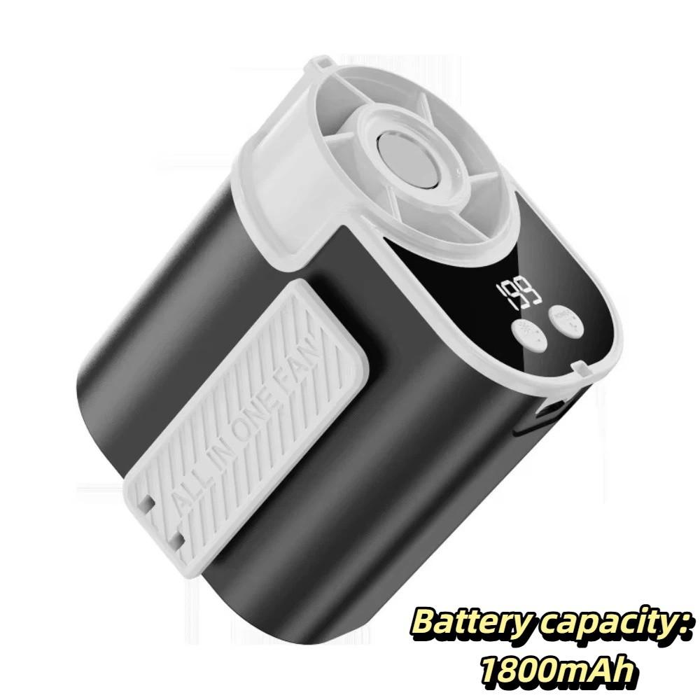 Strong Airflow Waist Clip Fan LED Display Mini Cooling Fan Waist-mounted Fan  Evening Trips