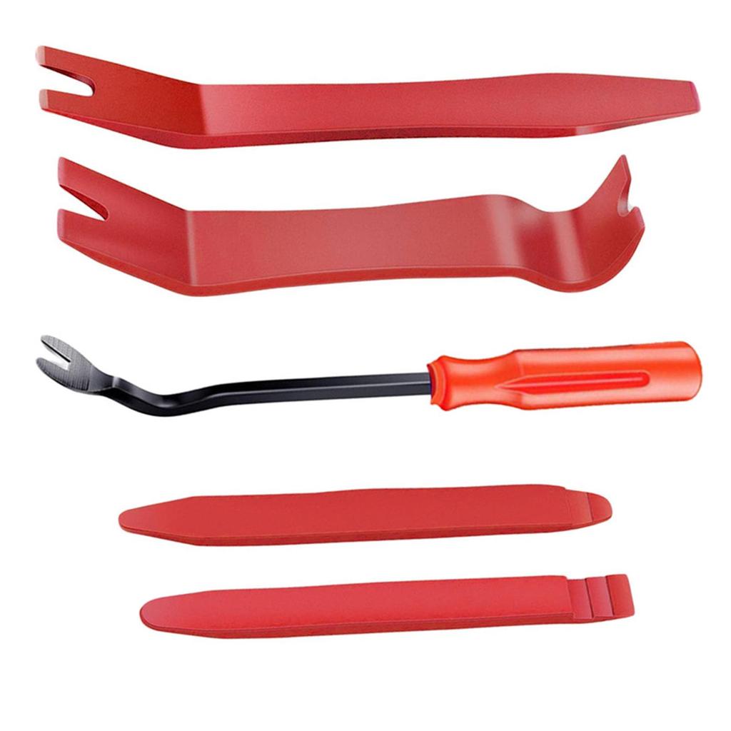 Interior Liner, Auto Lining, Extractor, Panel Removal, Original Tool, 5-piece Set, Red