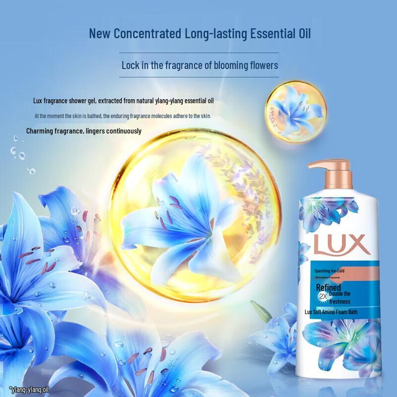 LUX Shimmering Ice Cool Refreshing Fragrance Shower Gel