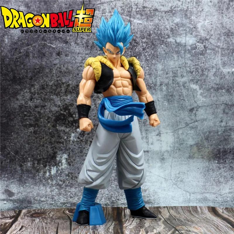 31CM Dragon Ball Super Saiyan Blue Gogeta Figure Toys Anime Figurines Collection Model Desktop Decoraction Gifts Kids Z DBZ PVC Round Sensory