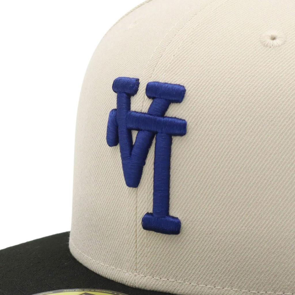 New Era 59FIFTY Los Angeles Dodgers Cap, ONSPOTZ Exclusive, LA Stone/Black, Size 7 3/8, 59Fifty Up Side Down, MLB, Los Angeles Dodgers