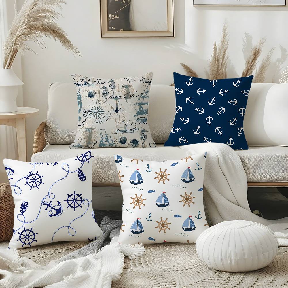 Pillow Case Oean Animals Sofa Short Plush Double-sided HD Printing Room Home Office Gift Cushion Cover