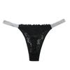 New Low-waist Tanga Panties Sexy G-string Lace Hollowed Out Thong Transparent Temptation T-back Pure Cotton Underpants for Women