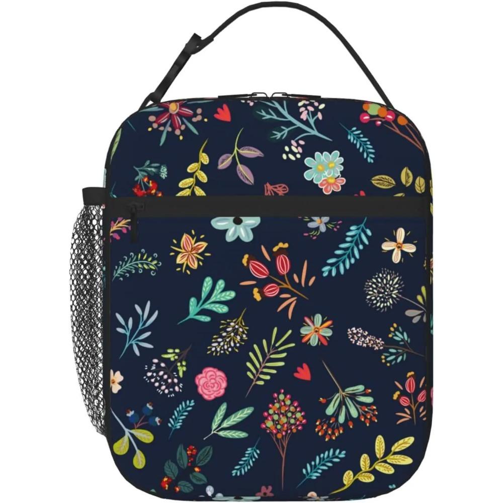 Fox Bunny Cloud Lunch Bag for Women Men Reusable Insulated Lunch Box Portable Lightweight with Side Pocket for Work Picnic