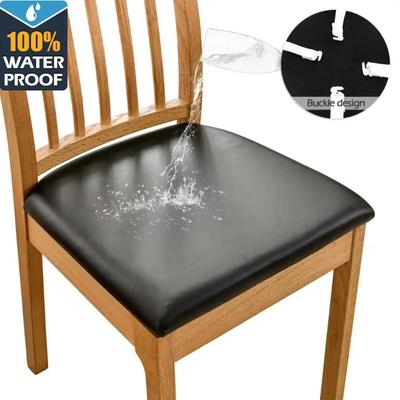 1 Stück PU Wasserdichter Stuhlkissenbezug Für Küche Esszimmer Sitz Überwürfe Abnehmbarer Esszimmerstuhl Sitzkissenbezug