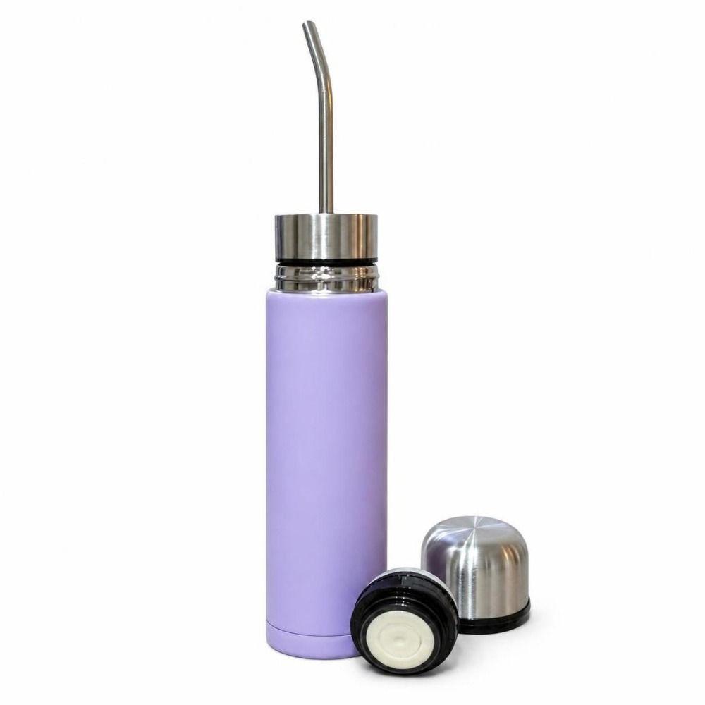 Stal Nierdzewna Butelka Yerba Mate 2w1 Kubek Termosowy NOWY Kubek Termiczny Unisex 500ML fioletowy