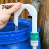 Seau en plastique Guide d'écoulement d'eau Crochet de remplissage pour tuyau d'arrosage de jardin, Connecteur imprimé en 3D Crochet rapide de jardin pour piscine, étang, tonneaux extérieurs, Tonneau d'eau de pluie