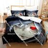 3D Printed Anime Hell’s Paradise Bedding Set for Boys Girls Duvet Cover Pillowcase Twin Queen King Full Single Double Sizes