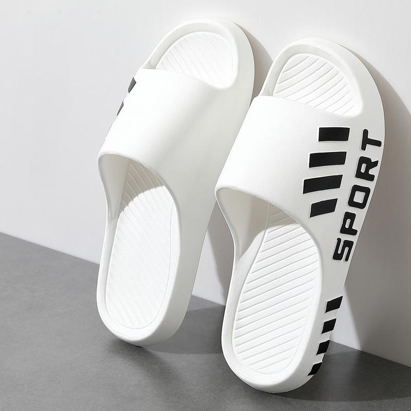 Summer Fashion Slippers For Men Indoor Outdoor Sandals Beach Flip Flop Thick Sole Male Slides Summer Non-Slip Men Shower Slipper