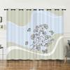 Curtains Vintage Flowers American Curtains Digital Printing Blackout Curtains No Punching