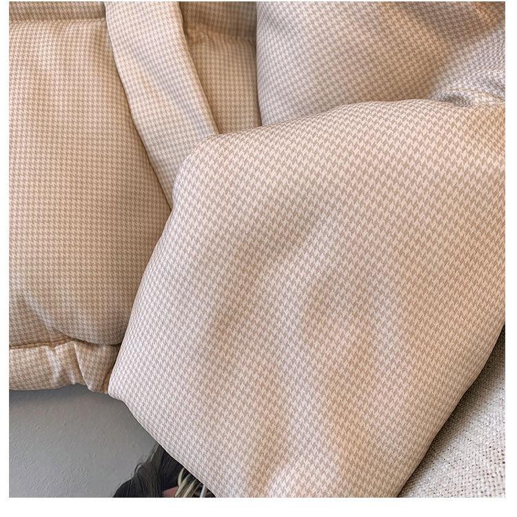 Women Jacket Cow Horn Buckle Bread Clothing Winter Thickened Warm Cotton Women Short Loose Cotton Comfortable and Youthful Women Outerwears Coats