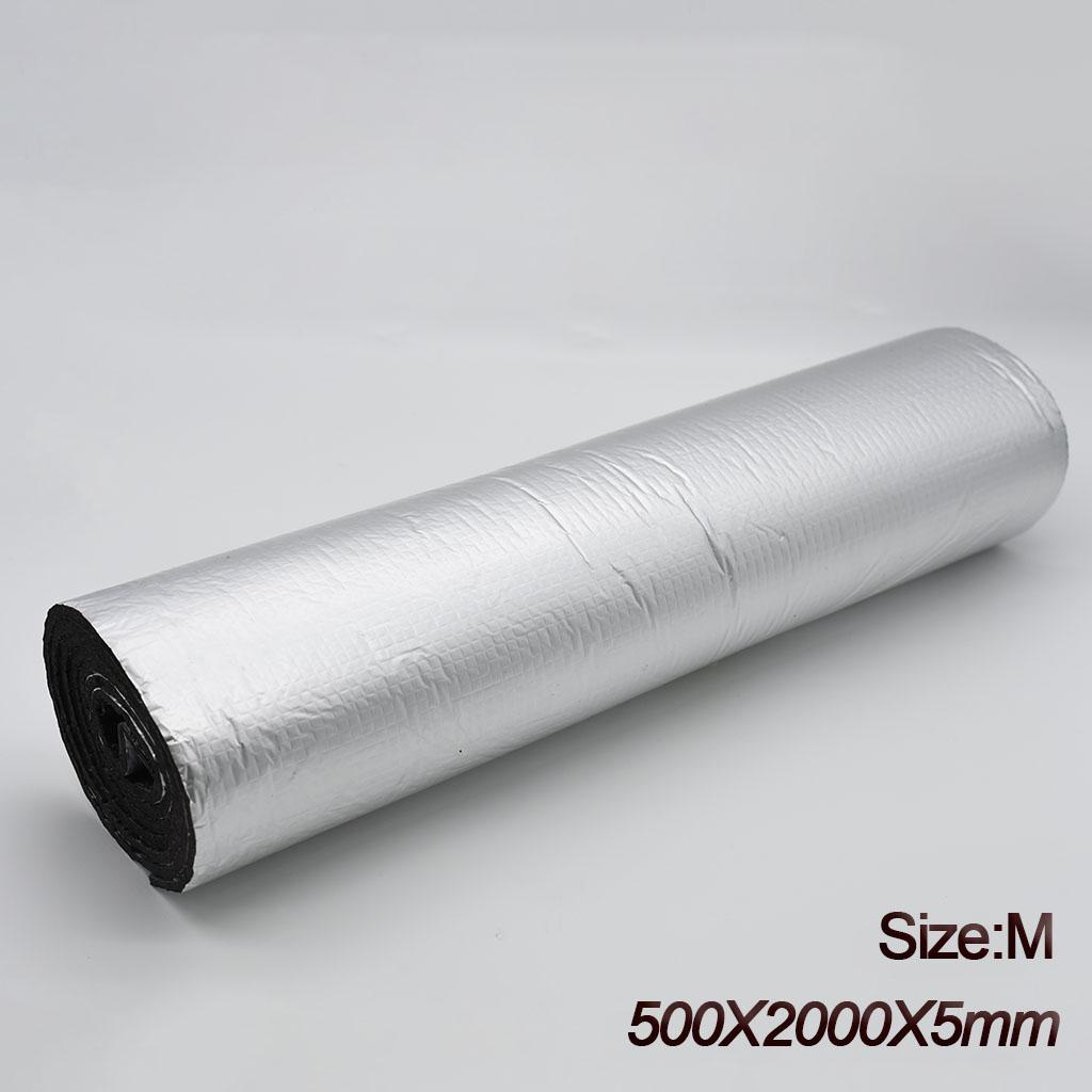 5mm 10mm Thick Aluminum Foil Heat Sound Insulation Mat Self Adhesive for Car Engine Hood Door Deadener Thermal Barrier