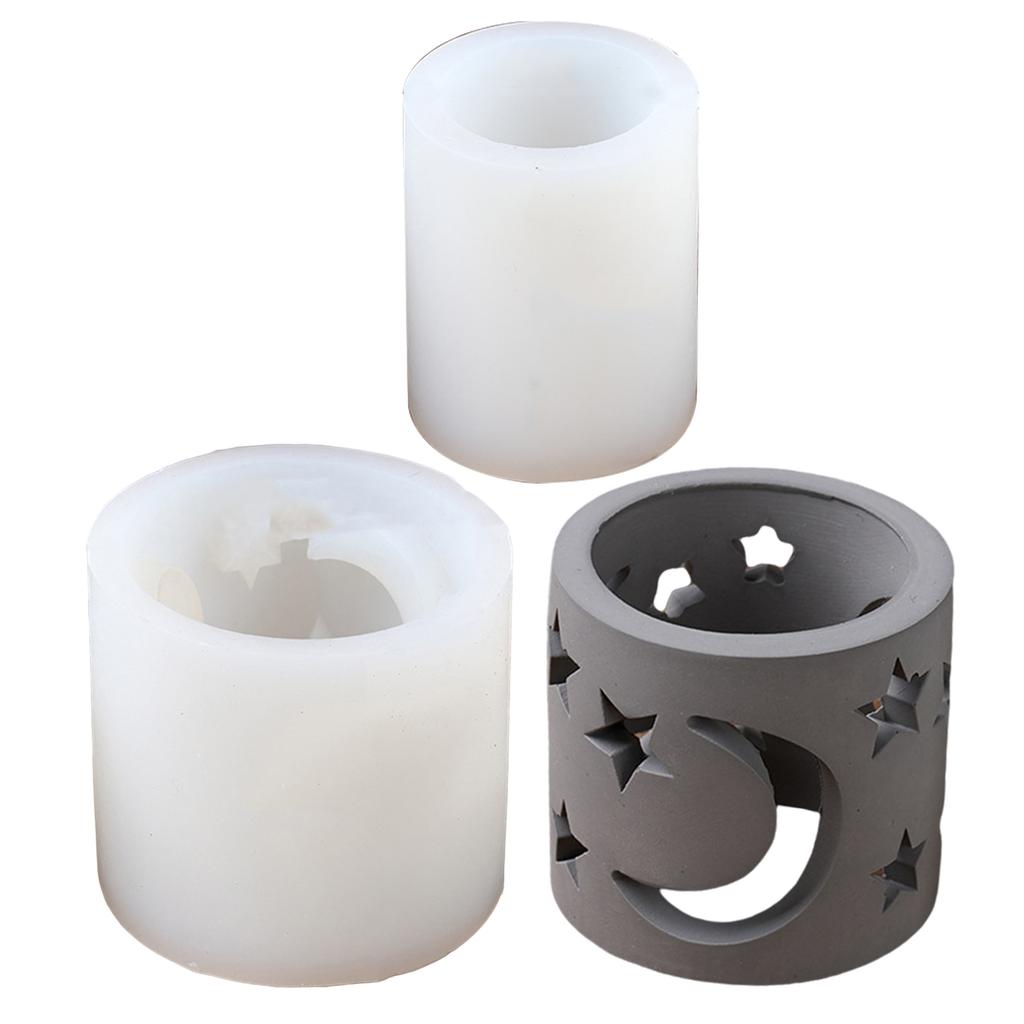 Candle Cover Ornament Silicone Molds Tea Light Moulds Candle Holder Moulds Silicone Resin Crafting Tool for Hand-Making