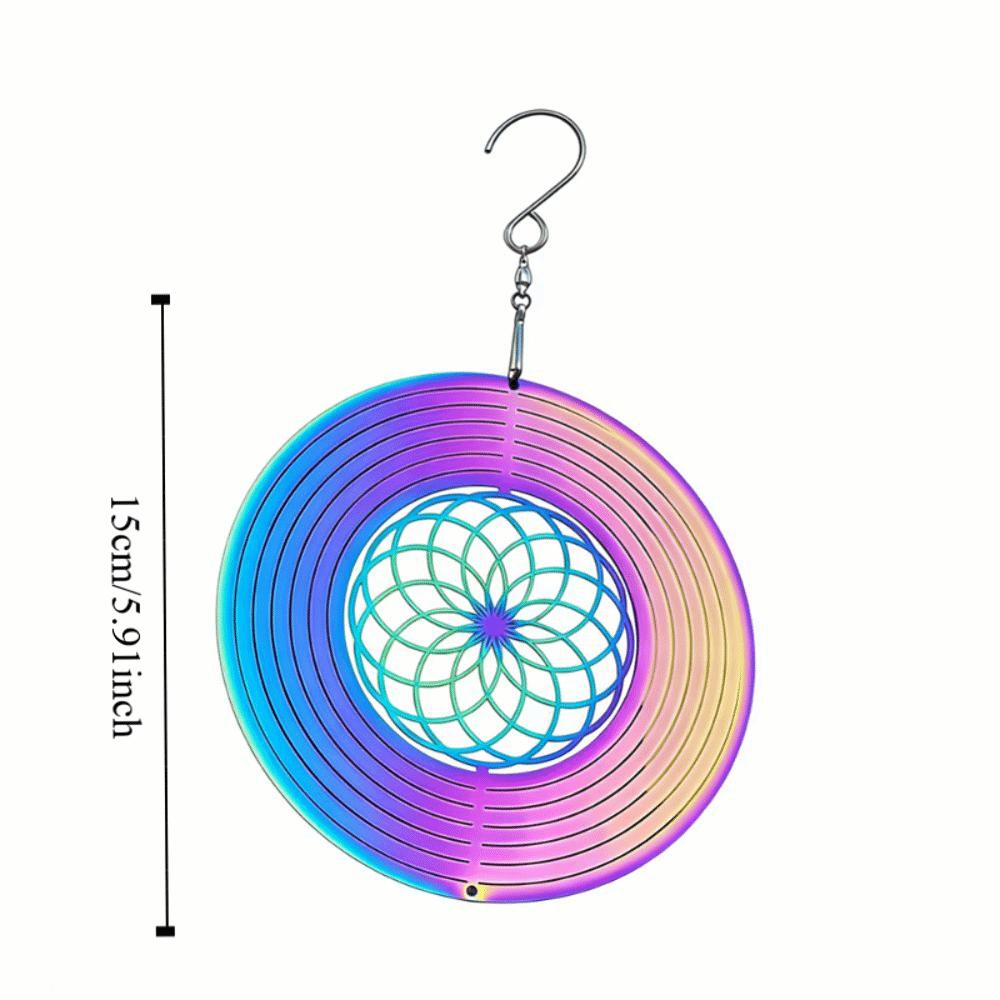 Colorful Wind Chime Pendant Gradient Wind Spinner Catcher Butterfly Hanging Ornaments  Living Room
