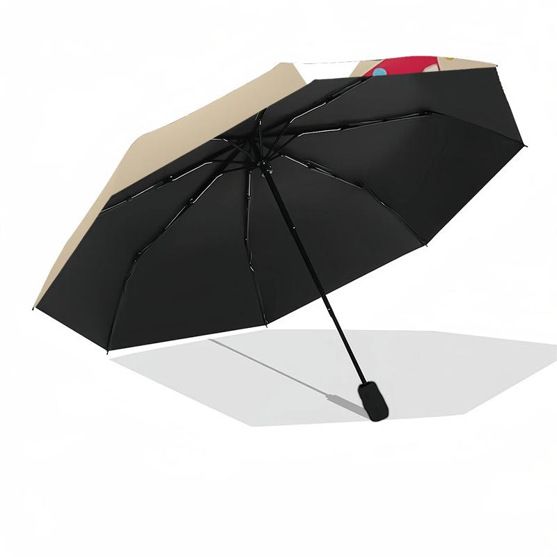 Ombrello da Viaggio a Tema Capibara - 8 Stecche, Apertura e Chiusura Automatica, Design Pieghevole Portatile, Ombrello Compatto ed Elegante Adatto per l'Esterno
