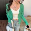 Sun Protection Cardigan Thin Women Ice Silk Knit Coat Summer Cover Up Top White Air Conditioning Shirt