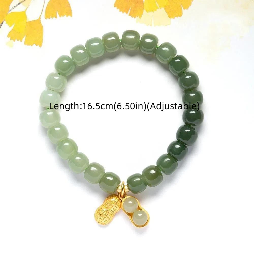 Green Korean Style Bracelets Stone Bracelets Gradient Stone Bead Bracelets Female Hand Chain