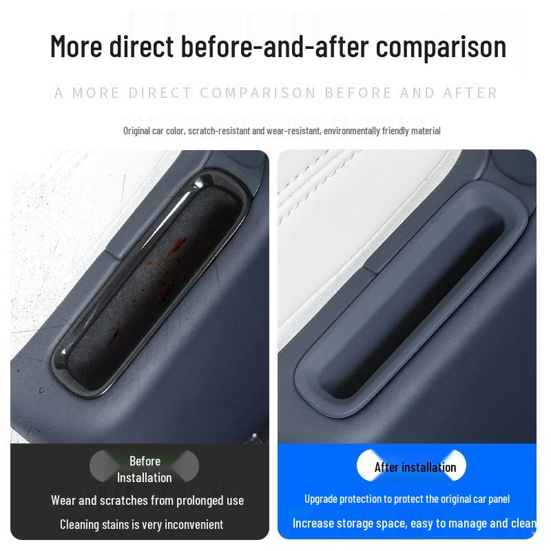 Zeekr 9X Second Row Seat Storage Box with Phone Slot - Interior Car Decoration Accessories
