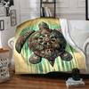 1pc Turtle Artwork Blanket Lightweight Flannel Blanket Throw Blanket For Sofa, Bed, Travel, Camping yy2509026159