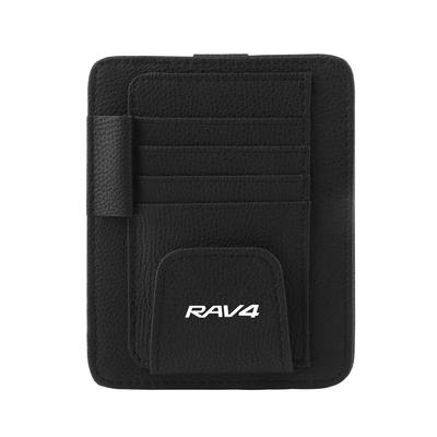 InnoWave Sun Visor Pocket, Compatible RAV4 Love Four Sun Visor, Storage, In-Car Multi-functional Car Storage, Car Glasses Clip, Black