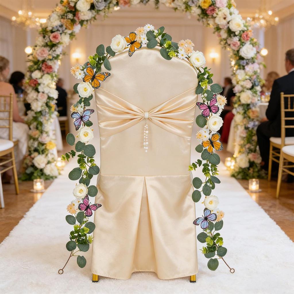Rose & Butterfly Daisy Vine Wedding & Home Decoration