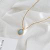 Trendy Summer Aquamarine Clavicle Necklace - Light Luxury Star Design, 2022 Fashion.