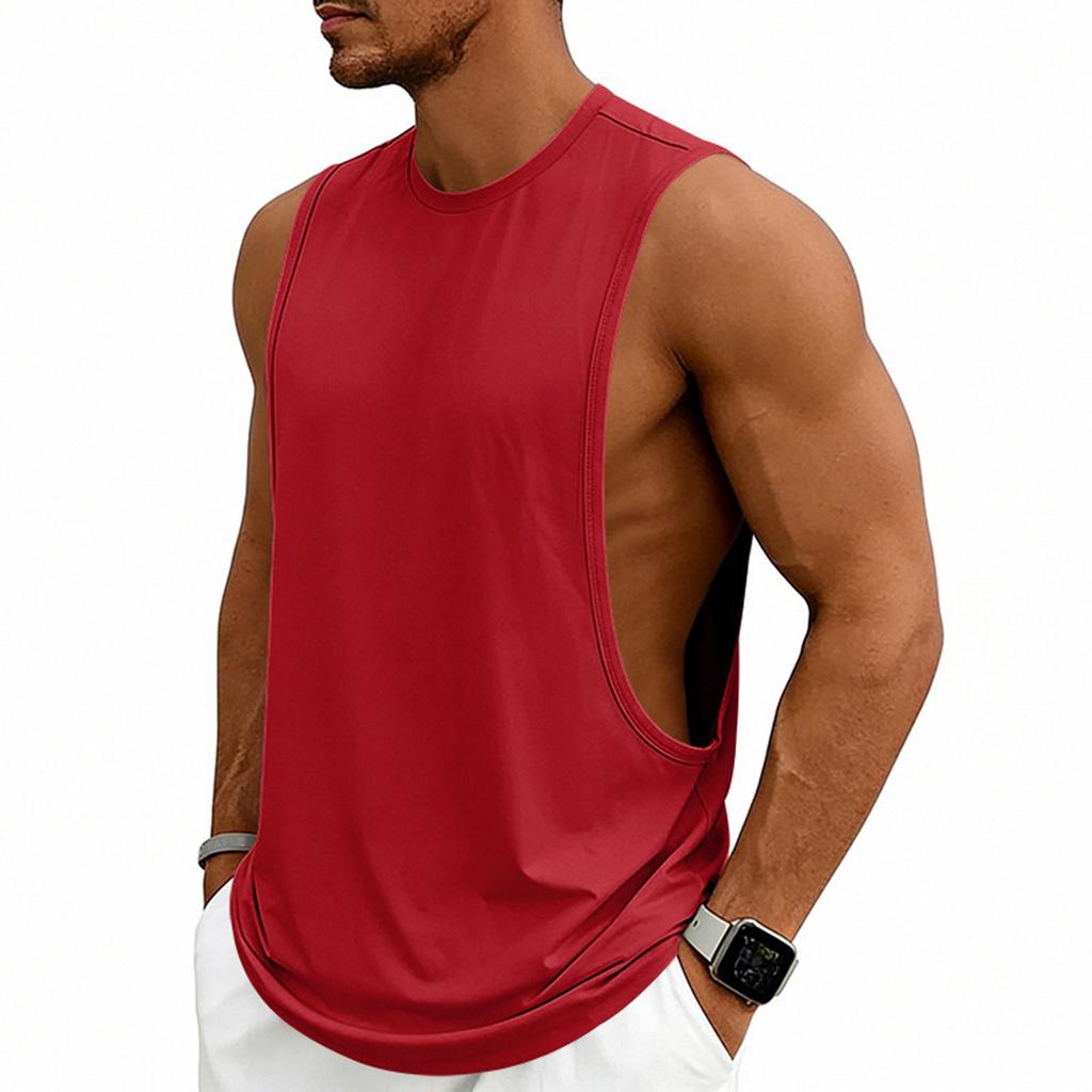 Men's Fashion Loose Fit Sleeveless Tank Top, Workout Training Basketball Gym Vests For Casual Athletic Wear