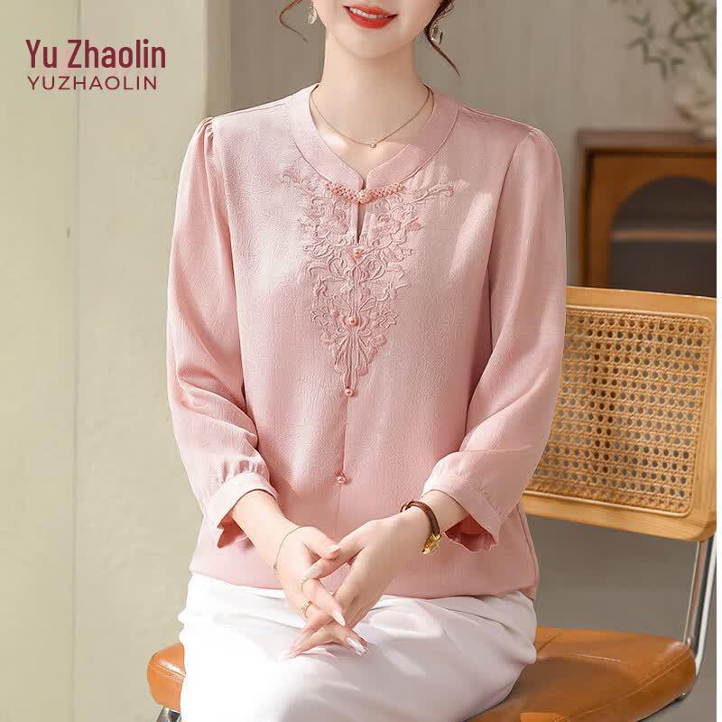 YUZHAOLIN Women s Floral Puff Sleeve V-Neck Summer Shirt 2XL