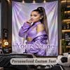 Personalisierte Wandtapisserie, Ariana Grande Individueller Druck Name, Stoff-Wandkunst für Innenraum-Hintergrund