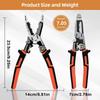 Wire Stripping Pliers Wire Stripping Crimping Cutter Electrical Hand Stripping Tool Multifunctional Cable Crimper for Network