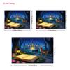 2D Fantasy Bedroom Decor Tapestry Enchanted Night Castle Themed Wall Hanging