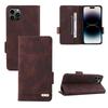 For iPhone 14 Pro Max Magnetic Clasp Leather Phone Case