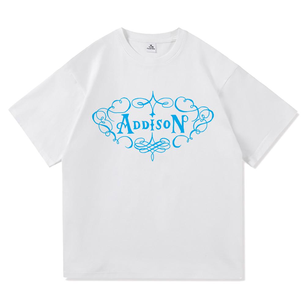 Addison Rae 2025 Album Nou Addison Tricou Modă Retro Îmbrăcăminte Vintage Harajuku de Înaltă Calitate Topuri Tricouri Bumbac