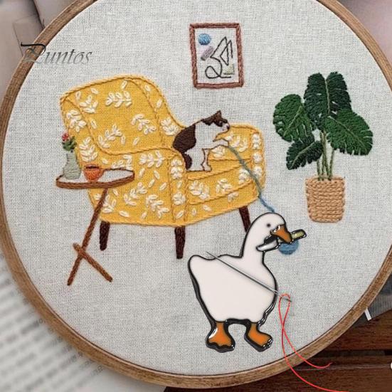 1 buc/ 2 buc Gâscă Needle Minder Needlework Essential Cusut Ac Clip Suport magnetic pentru ac pentru cusut broderie cu punct de cruce