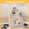 Solid Color Shoulder Baglarge Capacity Travel Backpack Leisure Student Junior