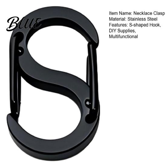 Necklace Closure Stainless Steel Clasp S-shaped Hook Clip Connector DIY