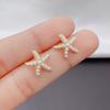 Vintage Imitation Pearls Starfish Stud Earrings for Women Boho Exquisite Earrings Summer Holiday Beach Jewelry Gifts Wholesale