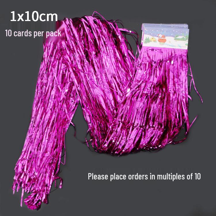 2x1m Gold Tinsel Fringe Curtain for Parties, Weddings & Photos